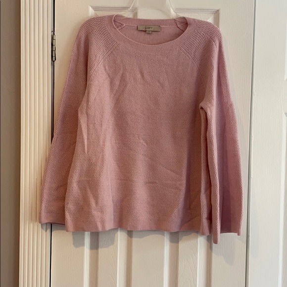 NEW LOFT lavender sweater with bell sleeve - Picture 2 of 5